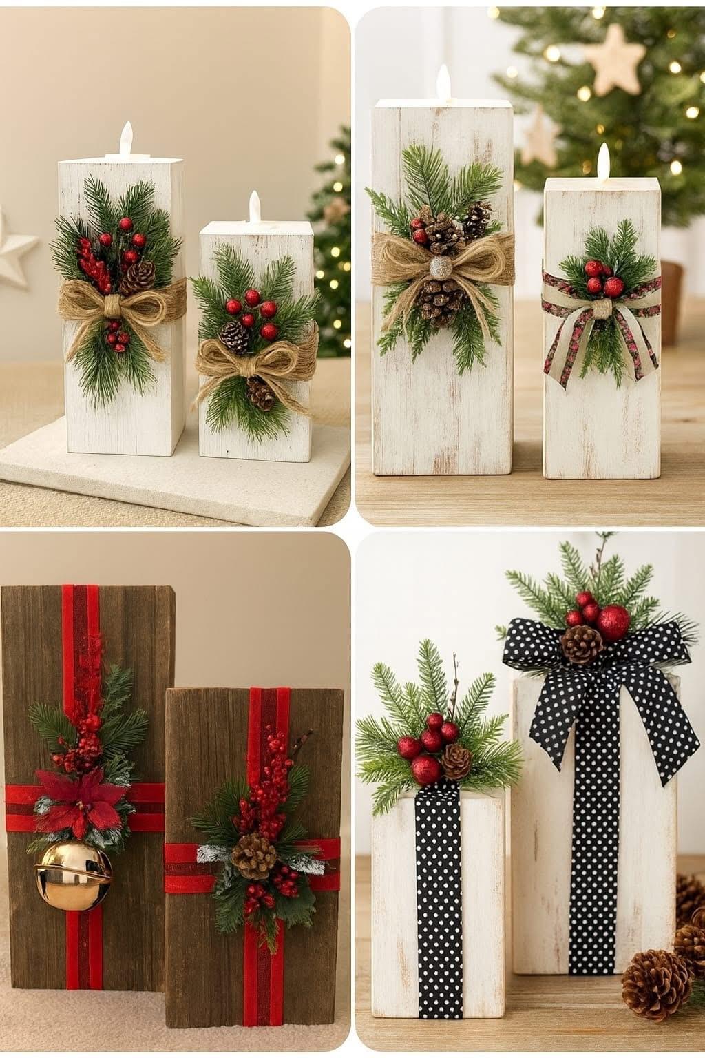 Craft Bash Painted Holiday Wood Decor